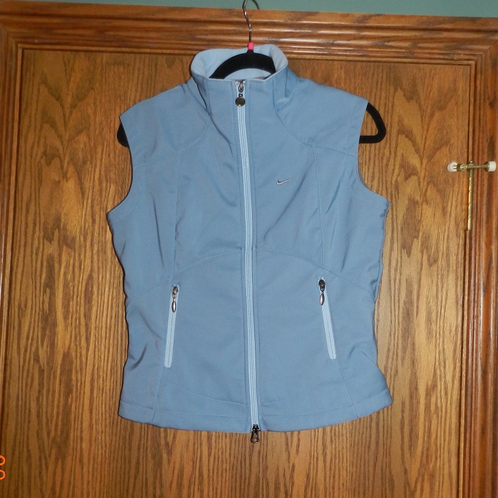 Women's Nike Dusty Blue Full Zip Fleece Lined Vest